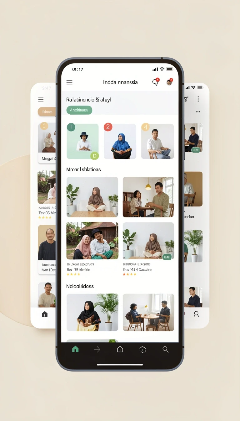 Galeri pratinjau visual tvtoto build APK resmi terbaru